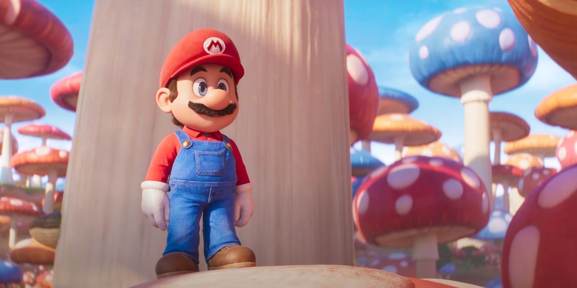 Illumination Super Mario Bros. Chris Pratt as Mario in the Giant Mushroom Forest