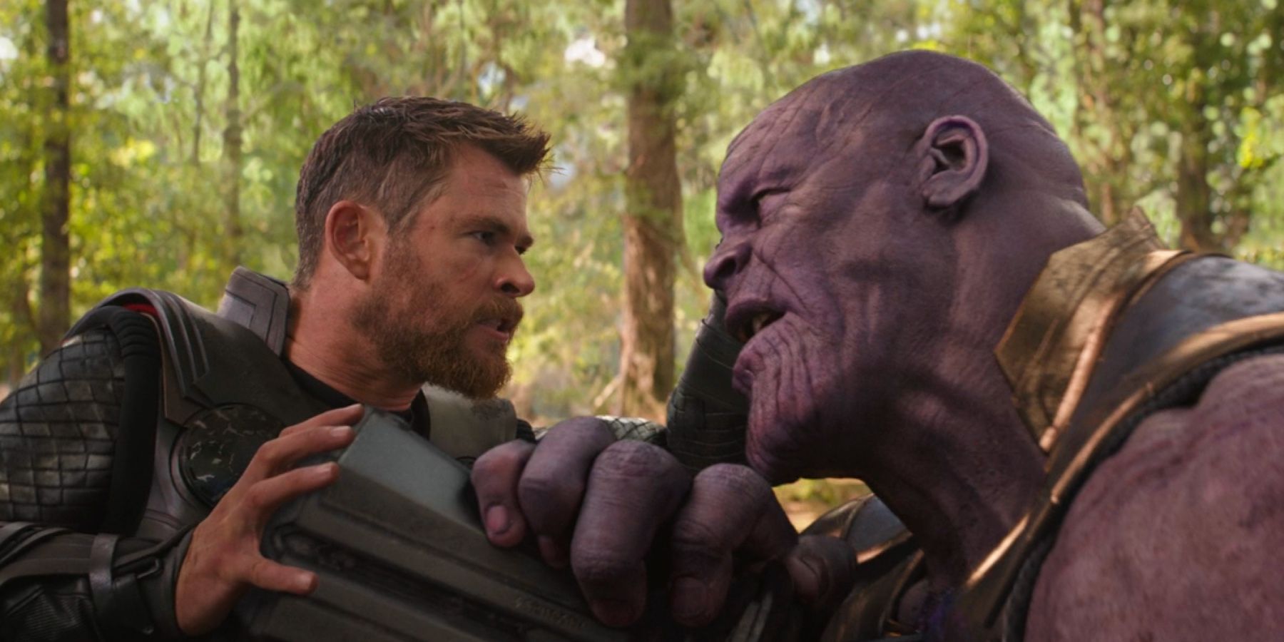 Avengers 3 Infinity War Thor Using Stormbreaker Against Thanos