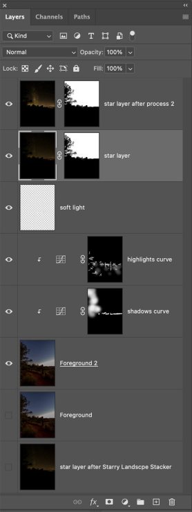 layers palette for image blend