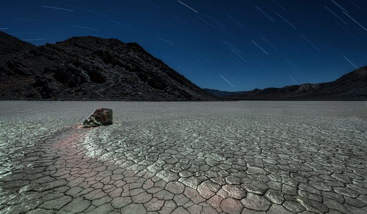 Death Valley National Park, CA night photo.