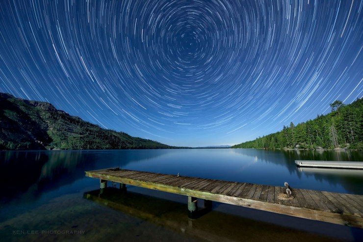 Near Lake Tahoe in California