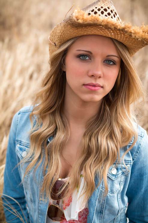 say no portrait of a woman with cowboy hat