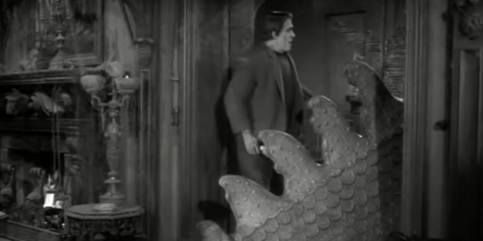 Herman with Spot in The Munsters TV show
