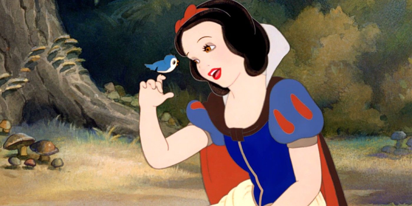 Animated Snow White Sings with Bird