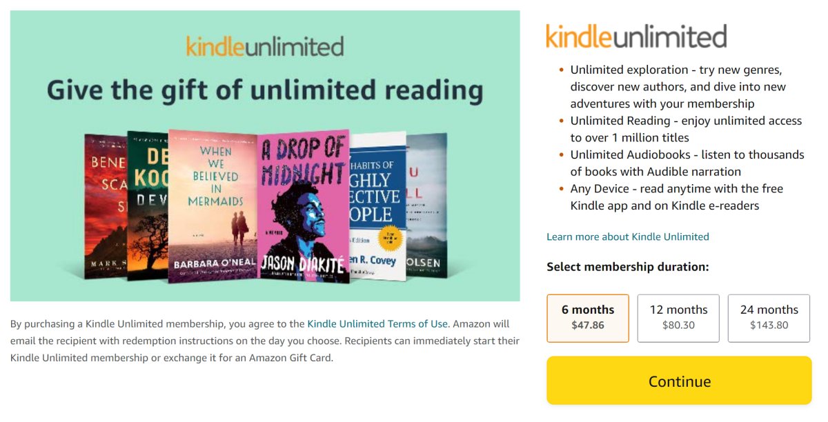 How To Gift Kindle Unlimited in 6 Steps To Your Beloved Ones Art Is Share