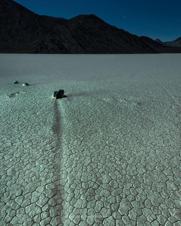 Death Valley parched earth.