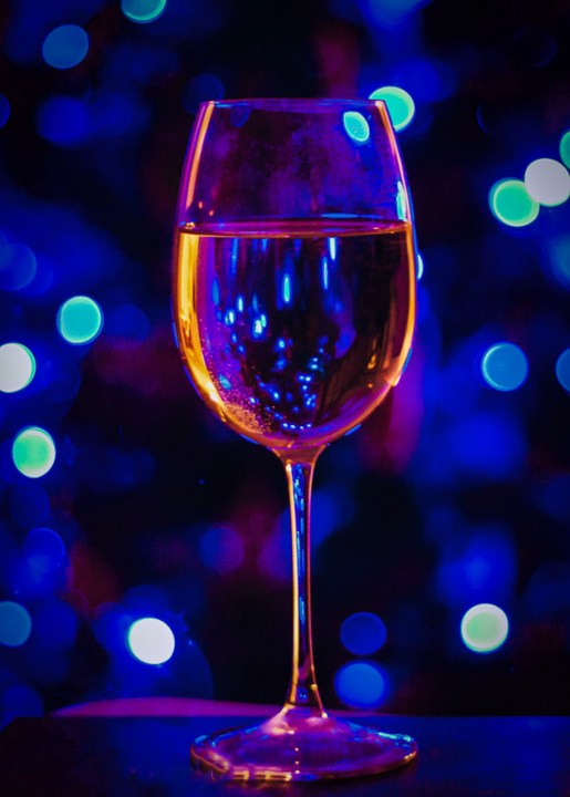 holidays cheer wine glass