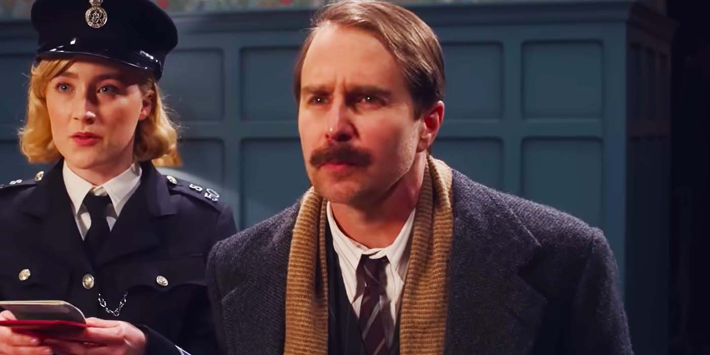 See How They Run Sam Rockwell as Inspector Stoppard