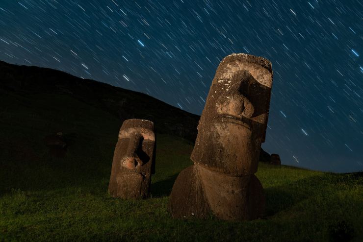 Rapa Nui, Easter Island, one of the many fantastic locations you could sign up for in a National Parks at Night workshop. Photo by Lance Keimig.