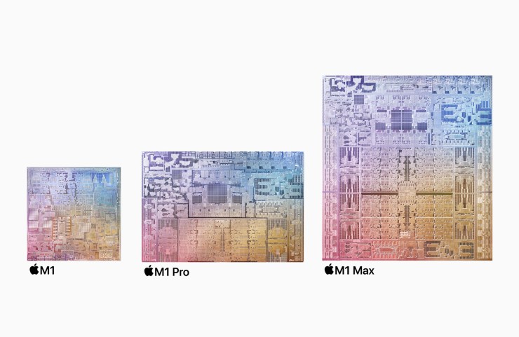M1, M1 Pro and M1 Max chips compared