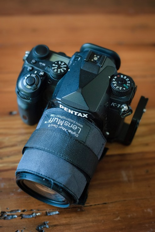LensMuff on a 28-105mm Pentax lens.