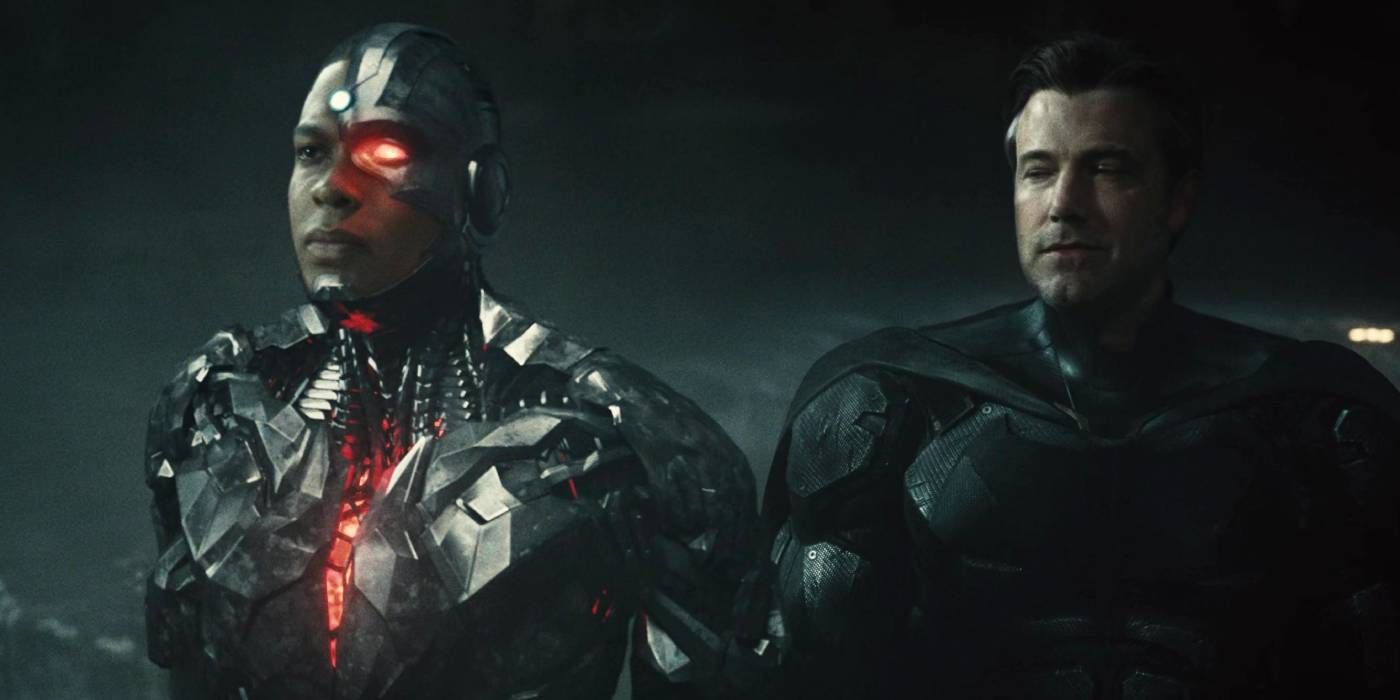 Cyborg and Batman in Zack Snyder's Justice League pic