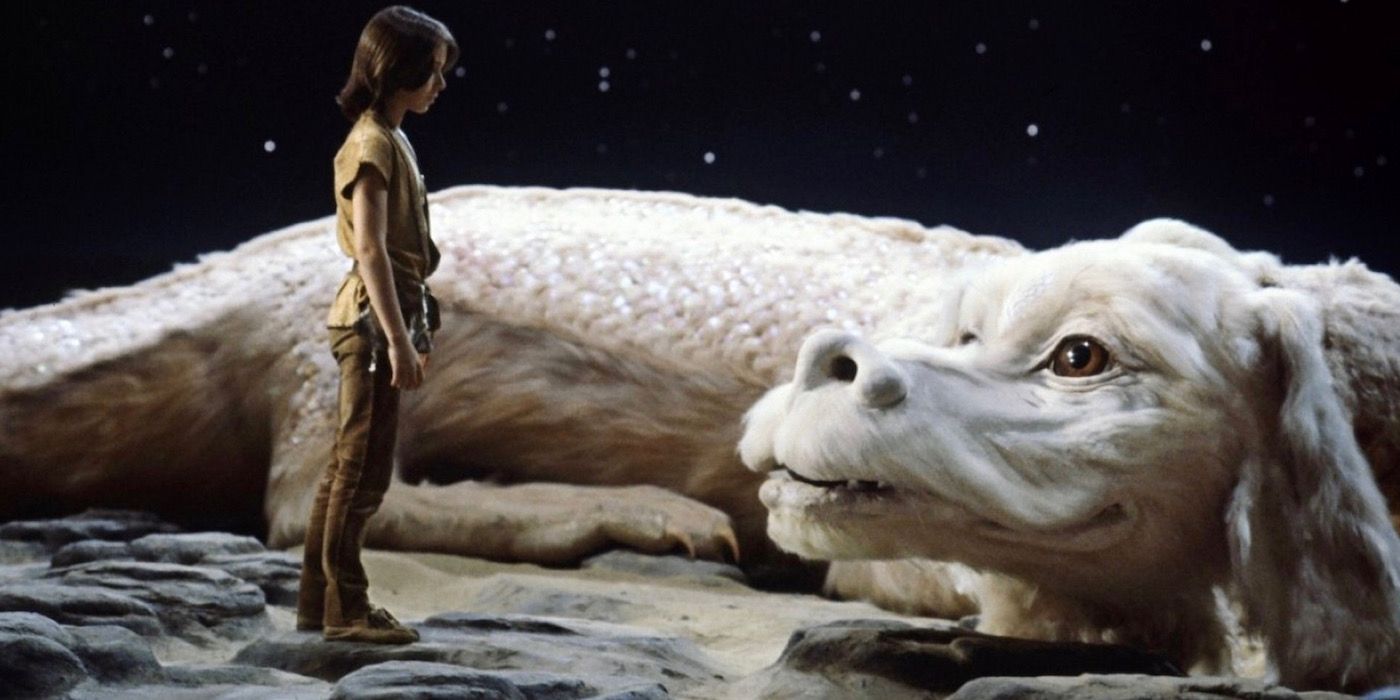 Bastian and Flakor facing each other in The Neverending Story