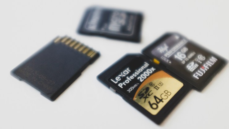 Image of SD Cards, one without a switch
