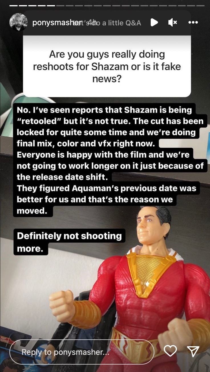 Shazam Reshoots Rumors