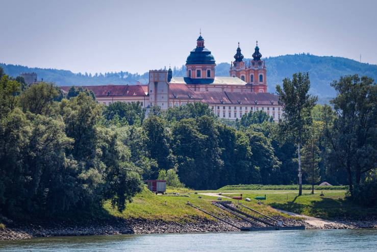 Melk Abbey from the Danube