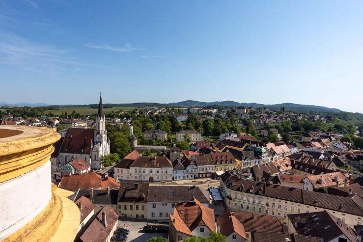 View of Melk from Abbey