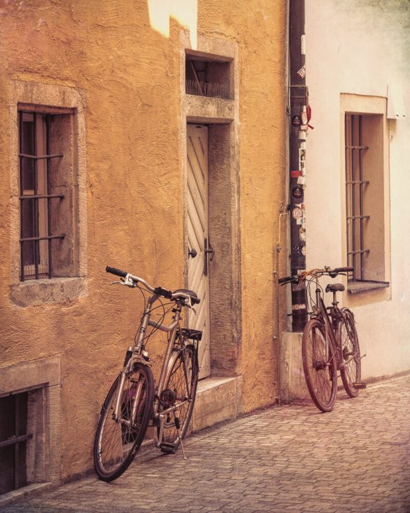 Two bikes in Regensburg
