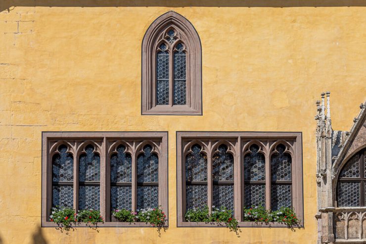 Gothic windows in Regensburg