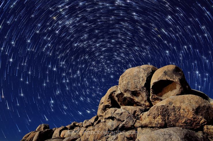 Poetry in motion. Star trails over Joshua Tree National Park, CA.