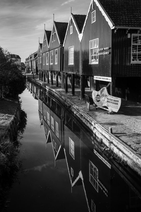 Marken Netherlands houses reflected in canal